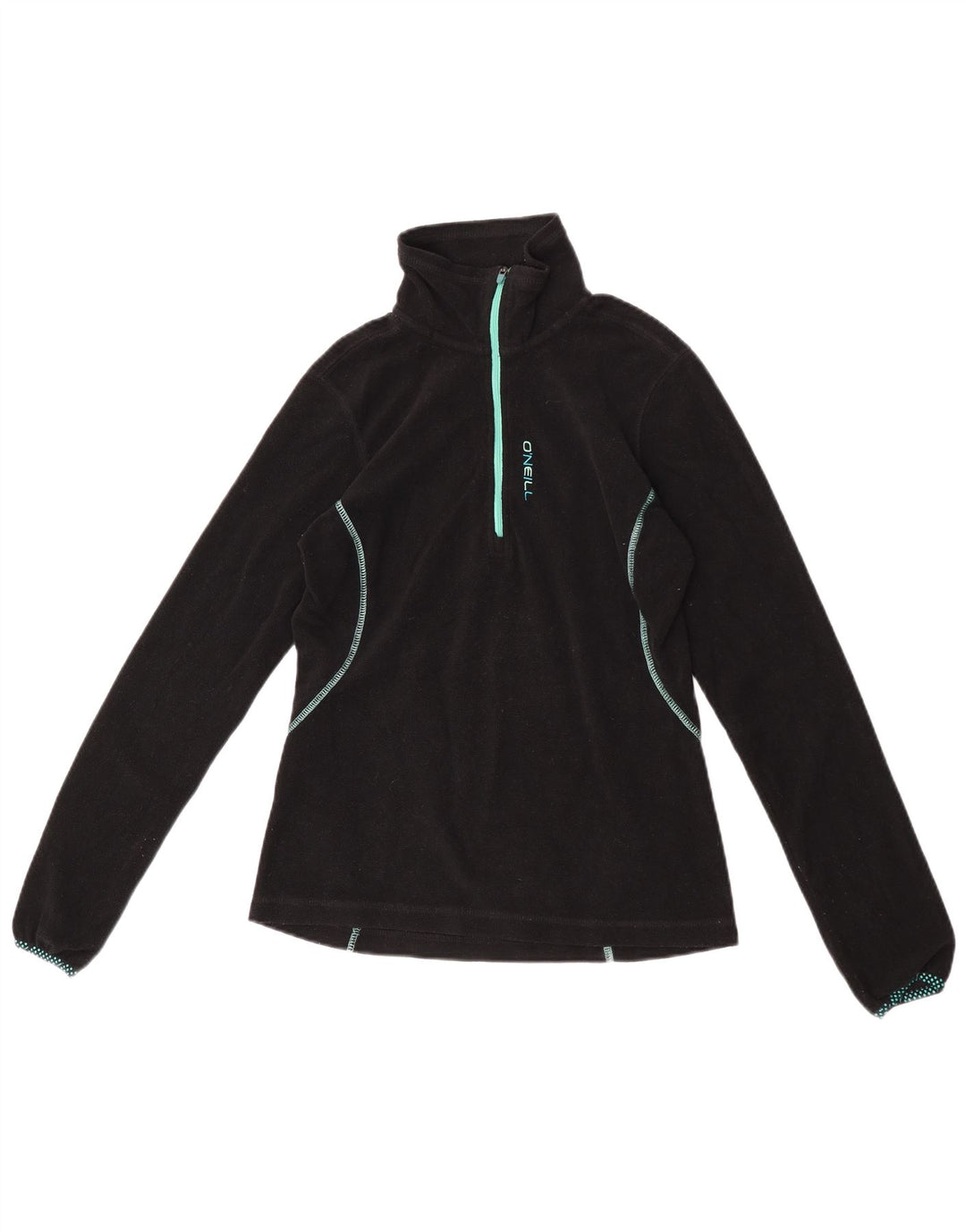 O'Neill Womens Zip Neck Regular Fit Fleece Jumper UK 10 Small Black