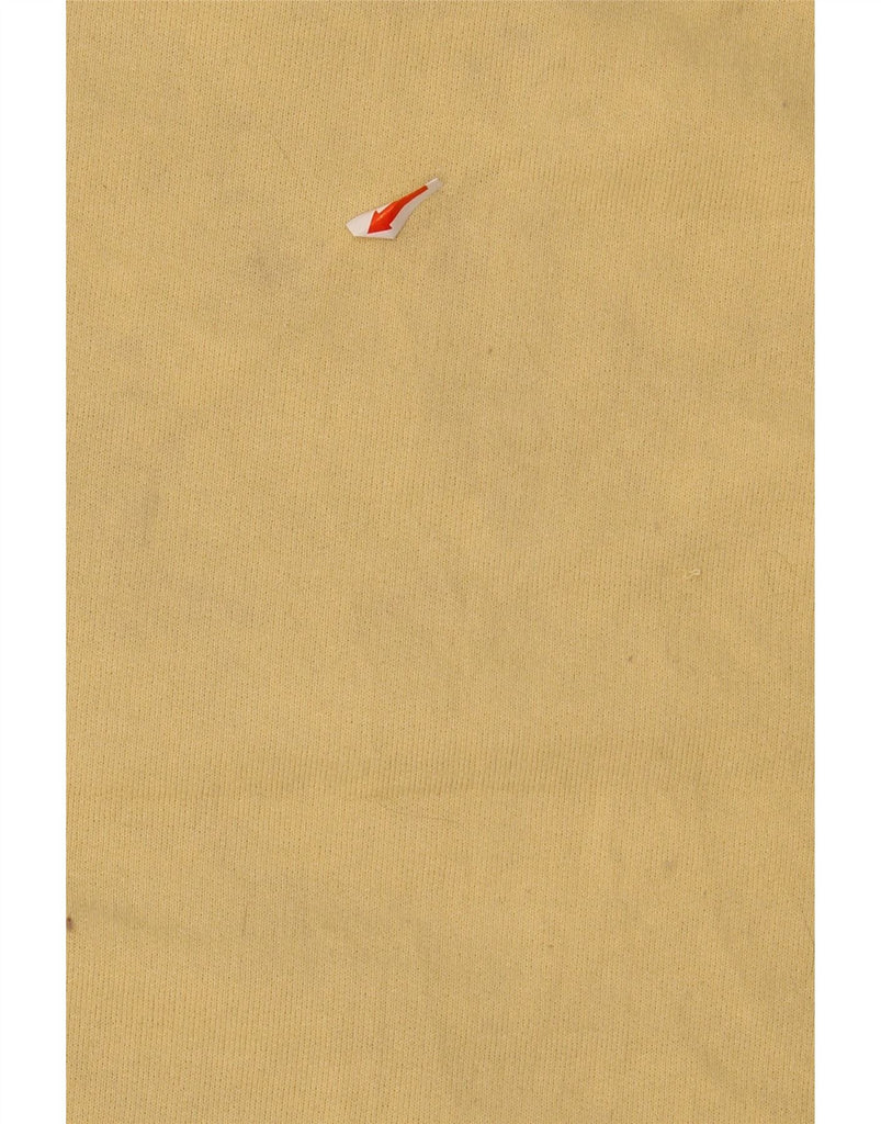 CHAMPION Womens Graphic Sweatshirt Jumper UK 14 Medium Yellow Polyester Vintage Champion and Second-Hand Champion from Messina Hembry 