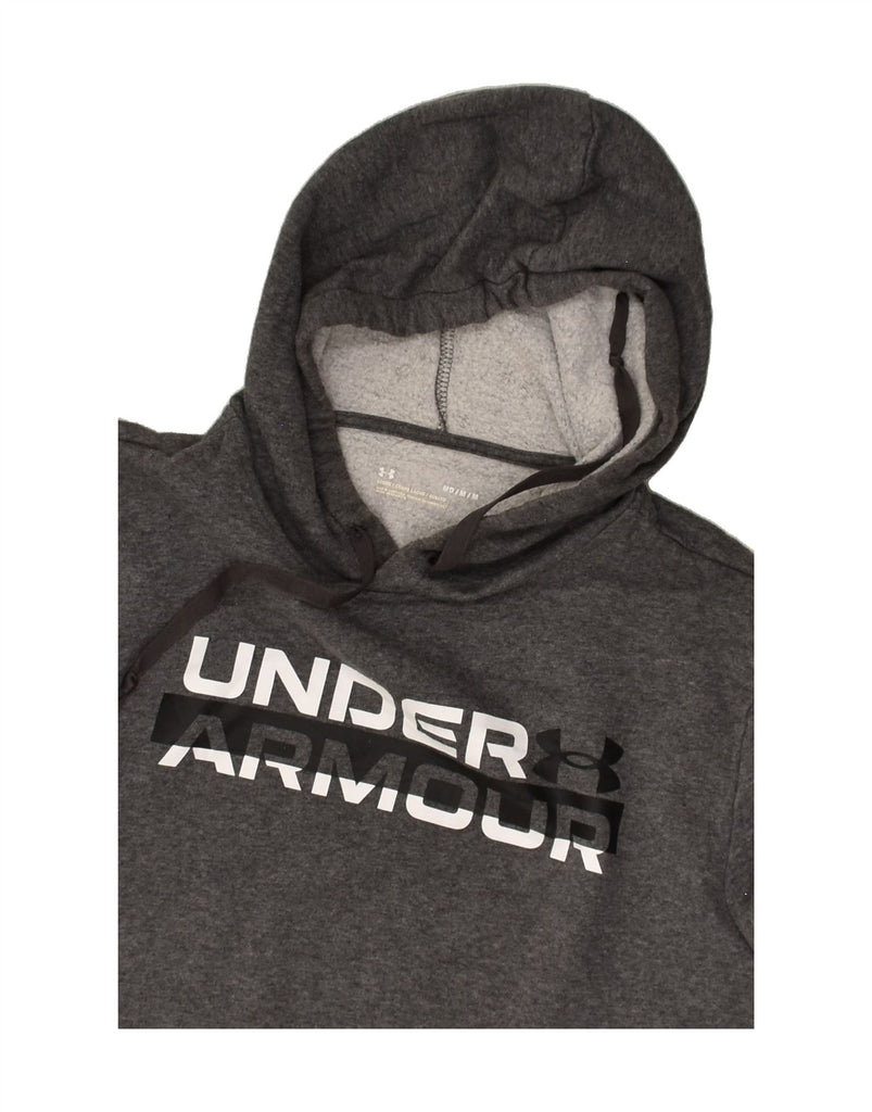 UNDER ARMOUR Mens Graphic Hoodie Jumper Medium Grey Cotton | Vintage Under Armour | Thrift | Second-Hand Under Armour | Used Clothing | Messina Hembry 