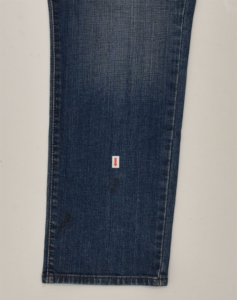 LEVI'S Womens Mid Rise Skinny Jeans US 12 Large W33 L30 Navy Blue Cotton | Vintage Levi's | Thrift | Second-Hand Levi's | Used Clothing | Messina Hembry 