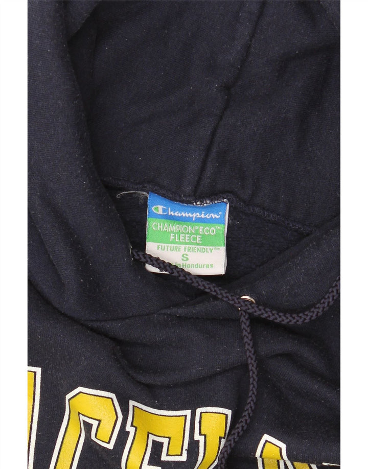 Champion Mens Graceland University Graphic Hoodie Jumper Small Navy Blue