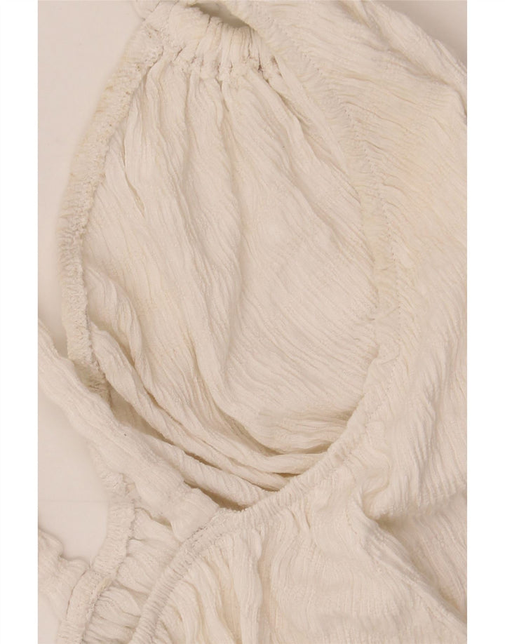 Zara Womens Halter Tent Dress UK 14 Medium White