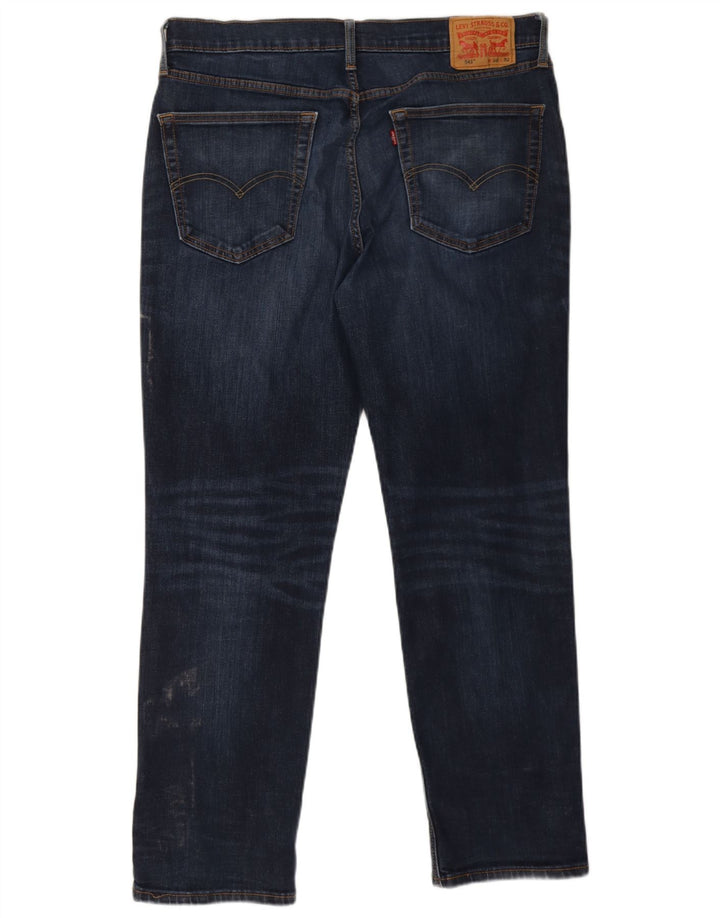 Levi's Mens 541 Slim Jeans W36 L32 Navy Blue Cotton