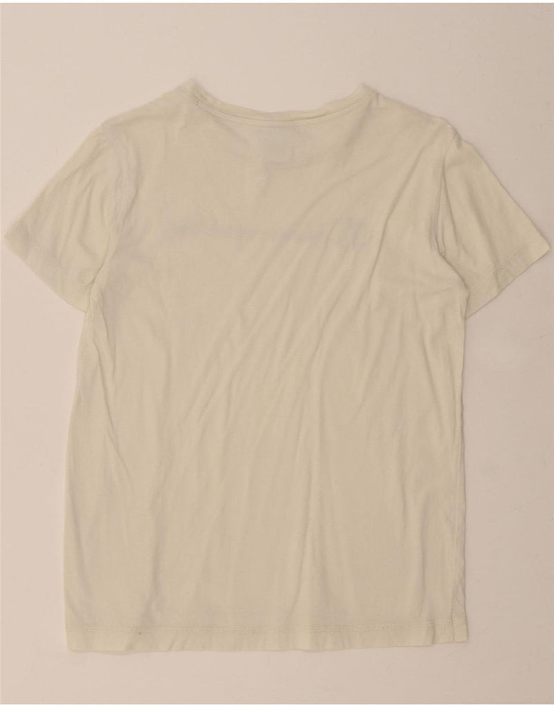 CHAMPION Womens Graphic T-Shirt Top UK 12 Medium White Cotton Vintage Champion and Second-Hand Champion from Messina Hembry 