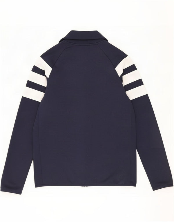 Adidas Mens Graphic Tracksuit Top Jacket Medium Navy Blue Colourblock