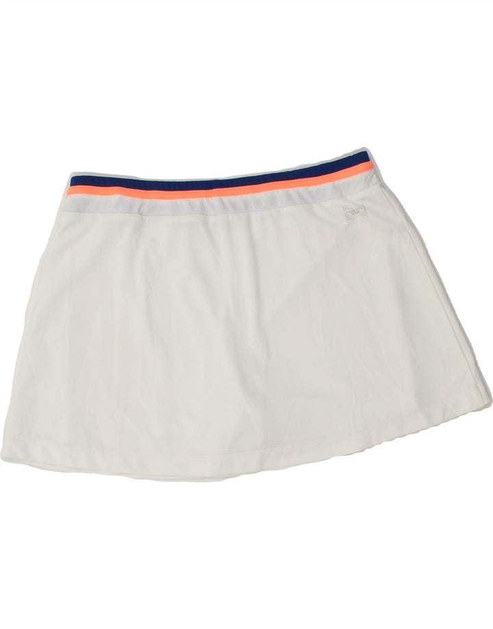 LOTTO Womens Tennis Skirt UK 12 Medium  White Vintage Lotto and Second-Hand Lotto from Messina Hembry 