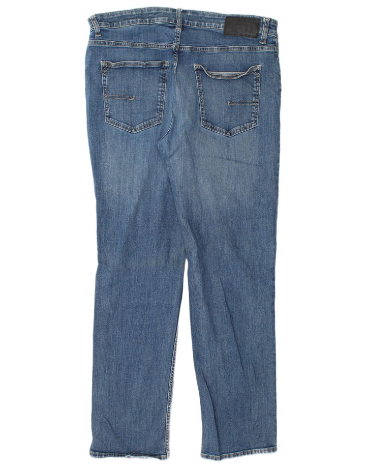CALVIN KLEIN Mens Straight Jeans W36 L32 Blue Cotton