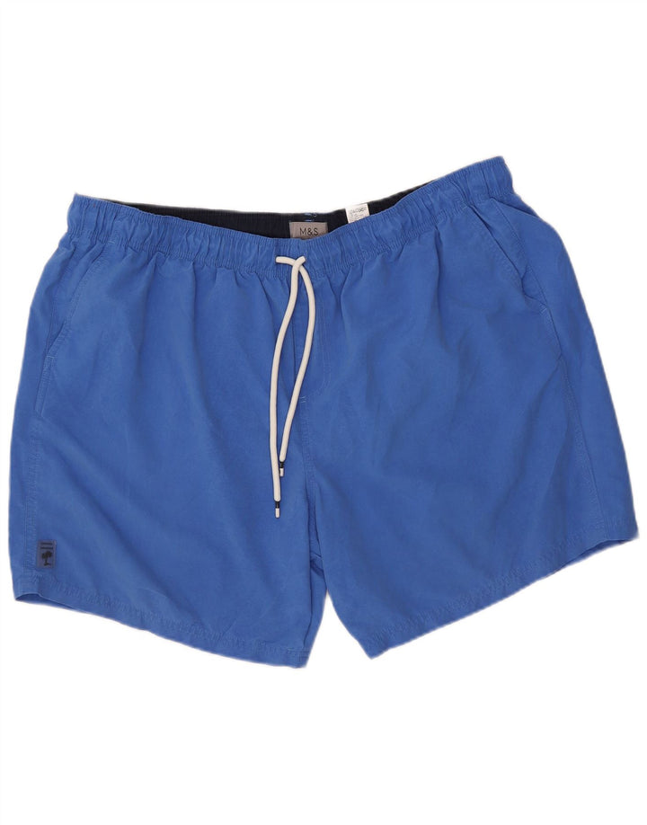 Marks & Spencer Mens Swimming Shorts 3XL  Blue Polyester
