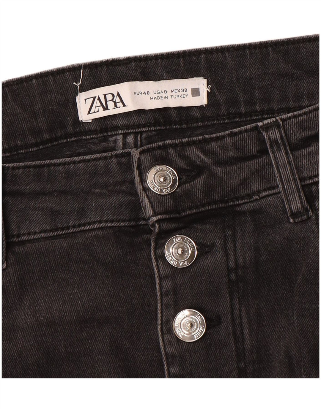 Zara Womens Skinny Jeans EU 40 Medium W30 L27 Black