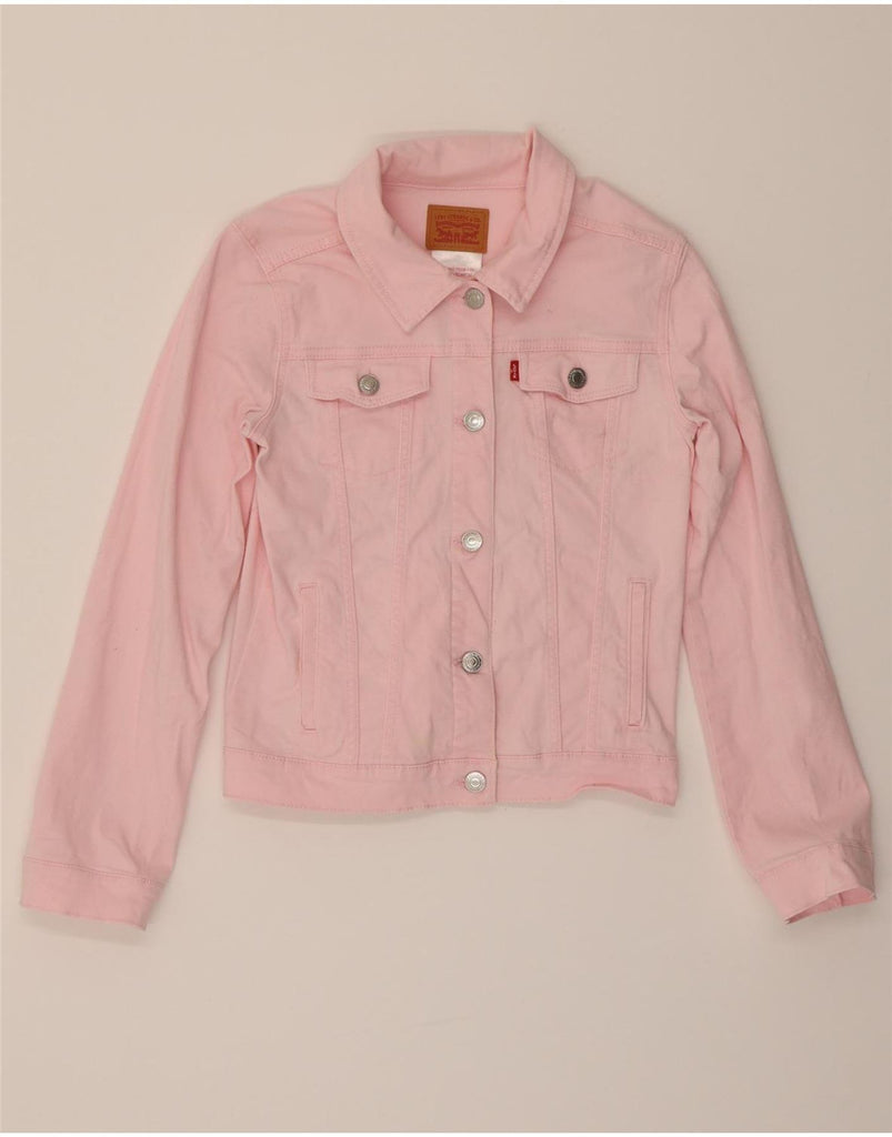 LEVI'S Girls Denim Jacket 7-8 Years Pink Cotton Vintage Levi's and Second-Hand Levi's from Messina Hembry 