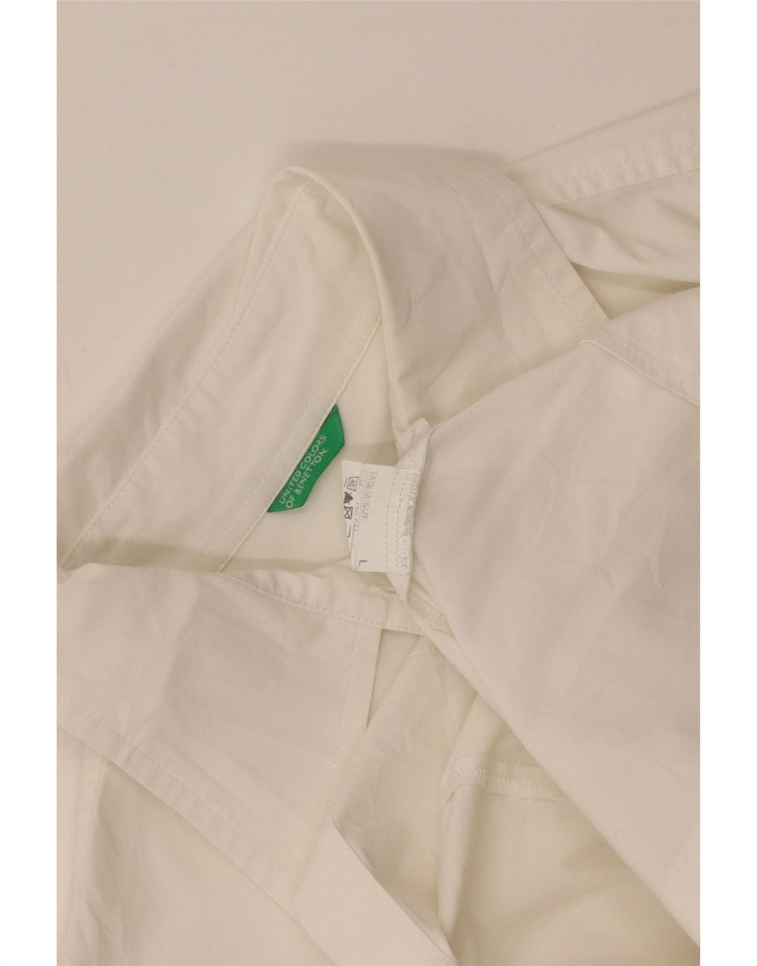 Benetton Womens Shirt UK 14 Large White