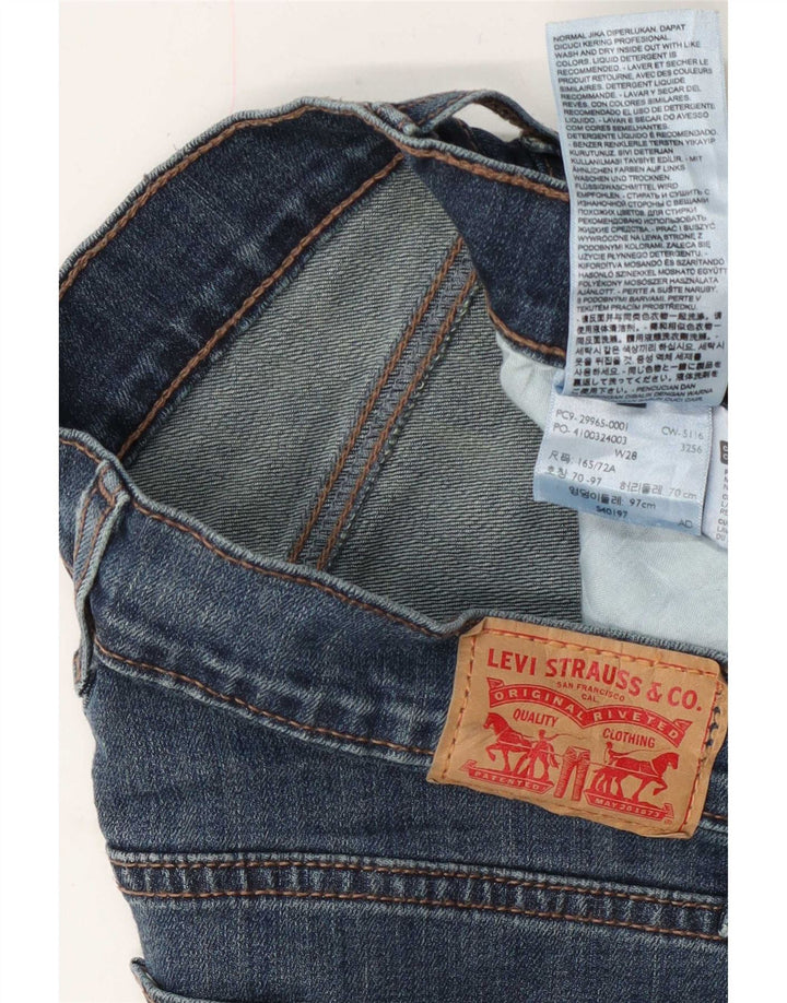Levi's Womens Denim Shorts W28 Medium Blue Cotton