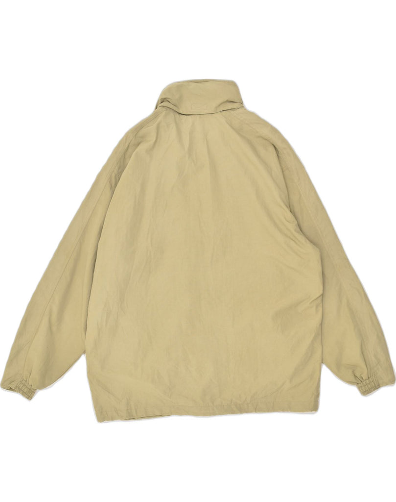 DIADORA Mens Hooded Rain Jacket UK 40 Large Beige Polyamide | Vintage Diadora | Thrift | Second-Hand Diadora | Used Clothing | Messina Hembry 