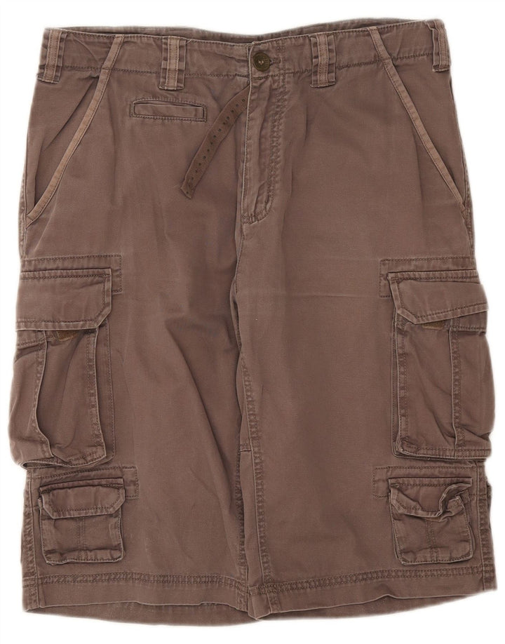 Russell Athletic Mens Cargo Shorts Large W34 Grey Cotton