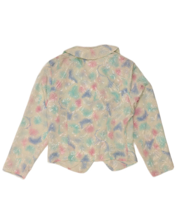 Vintage Womens Cardigan Top UK 14 Medium Multicoloured Tie Dye