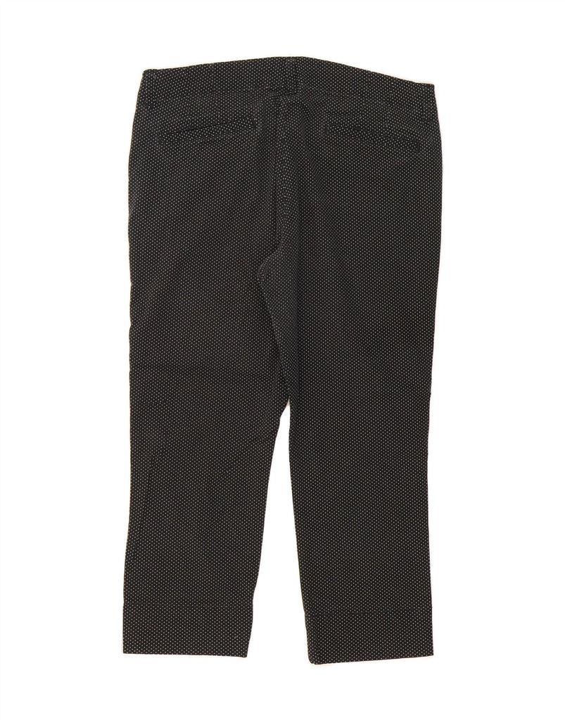 LEE Womens Mid Rise Straight Capri Trousers W34 L24 Black Spotted Vintage Lee and Second-Hand Lee from Messina Hembry 