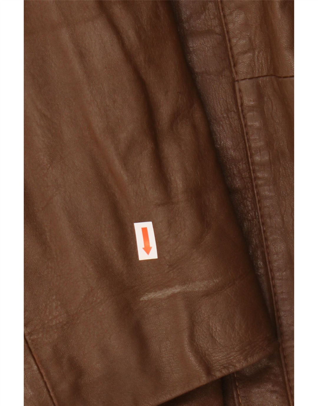 Vintage Mens Leather Jacket IT 54 2XL Brown Leather