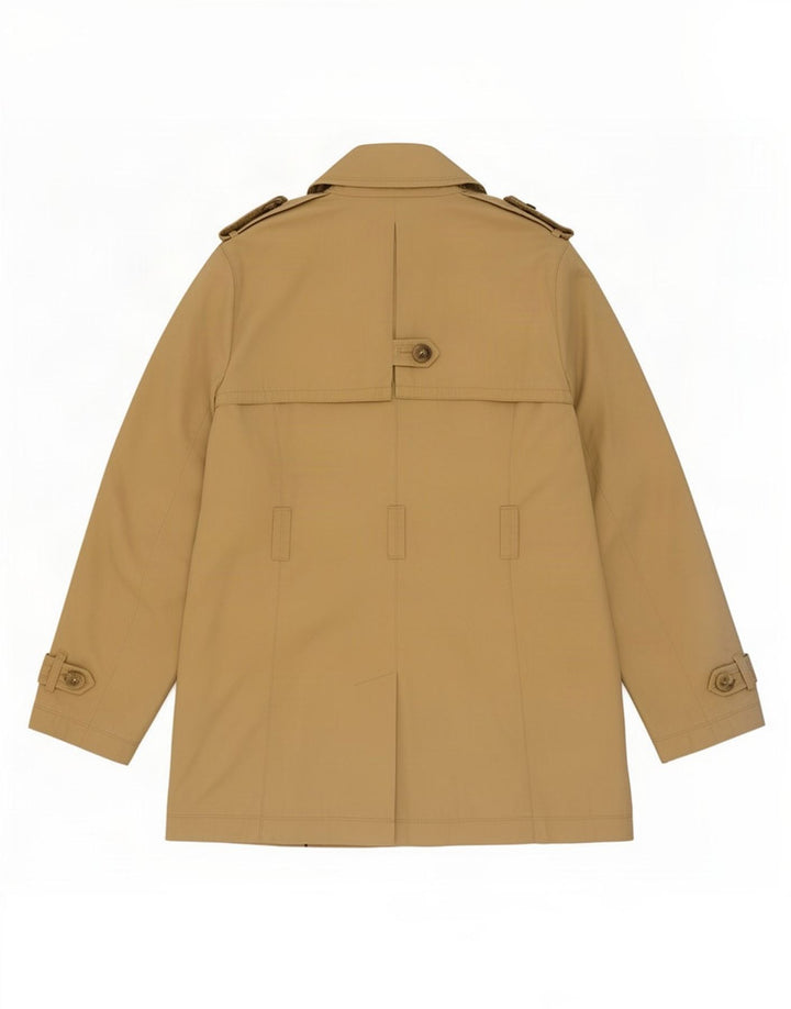 Massimo Dutti Womens Trench Coat UK 14 Large Beige Cotton