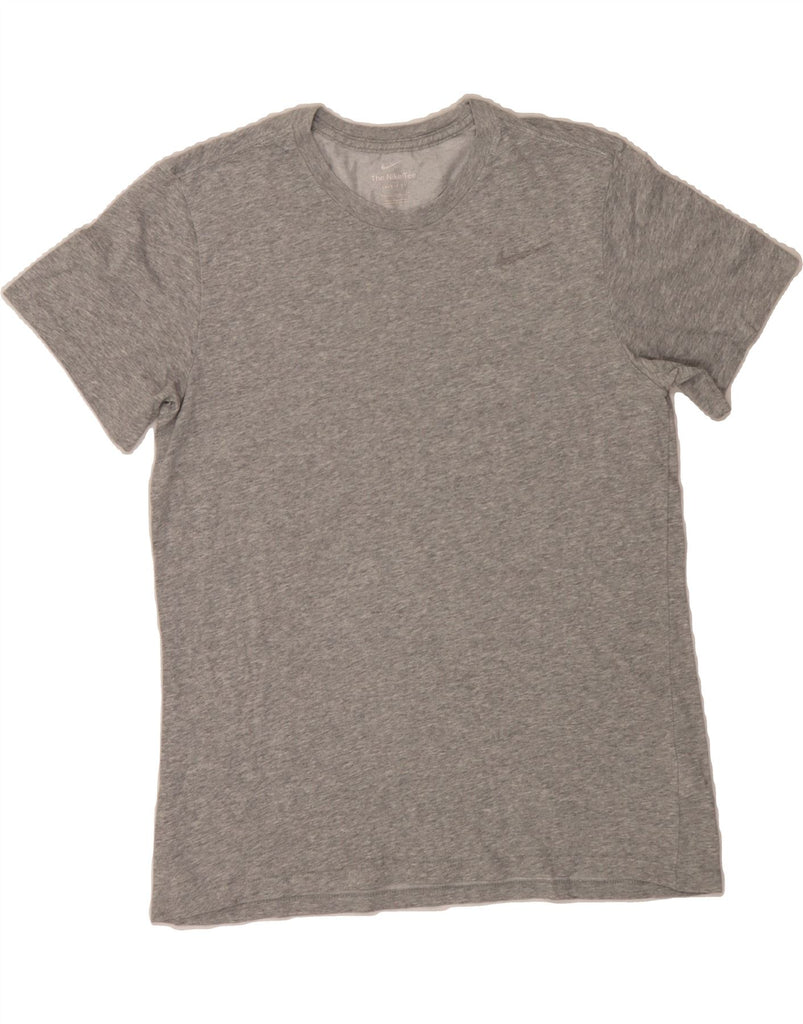 NIKE Mens Dri Fit T-Shirt Top Medium Grey Cotton Vintage Nike and Second-Hand Nike from Messina Hembry 
