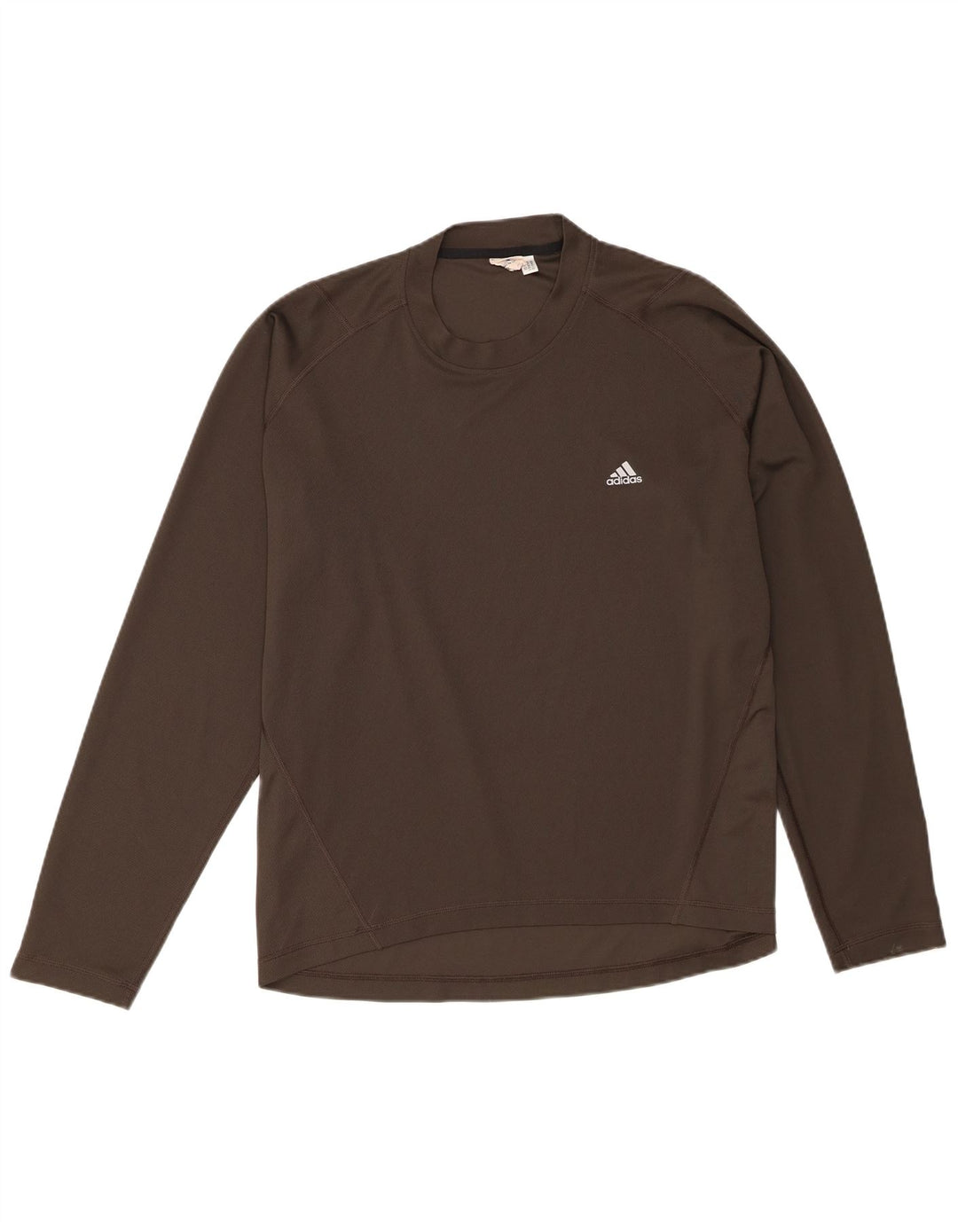 Adidas Mens Top Long Sleeve XL Khaki Polyester