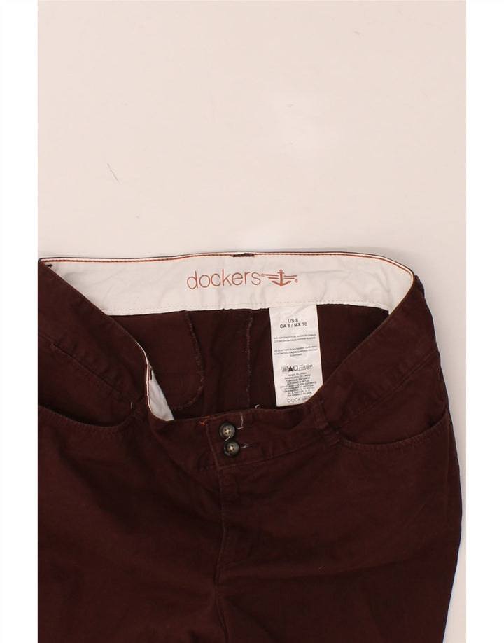 DOCKERS Womens Casual Shorts US 8 Medium W32  Burgundy Cotton Vintage Dockers and Second-Hand Dockers from Messina Hembry 