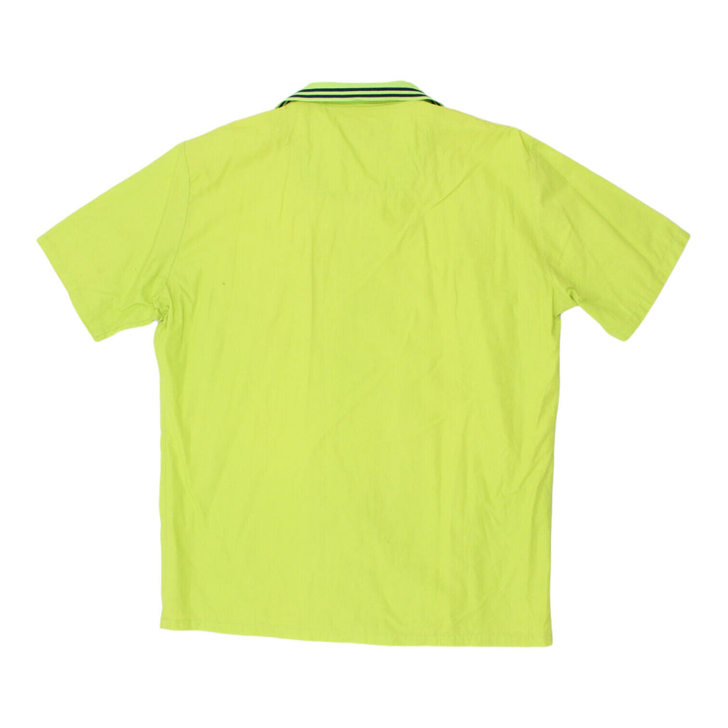 Mash Mens Neon Green Polo Shirt | Vintage High End Designer Sports Casual VTG | Vintage Messina Hembry | Thrift | Second-Hand Messina Hembry | Used Clothing | Messina Hembry 