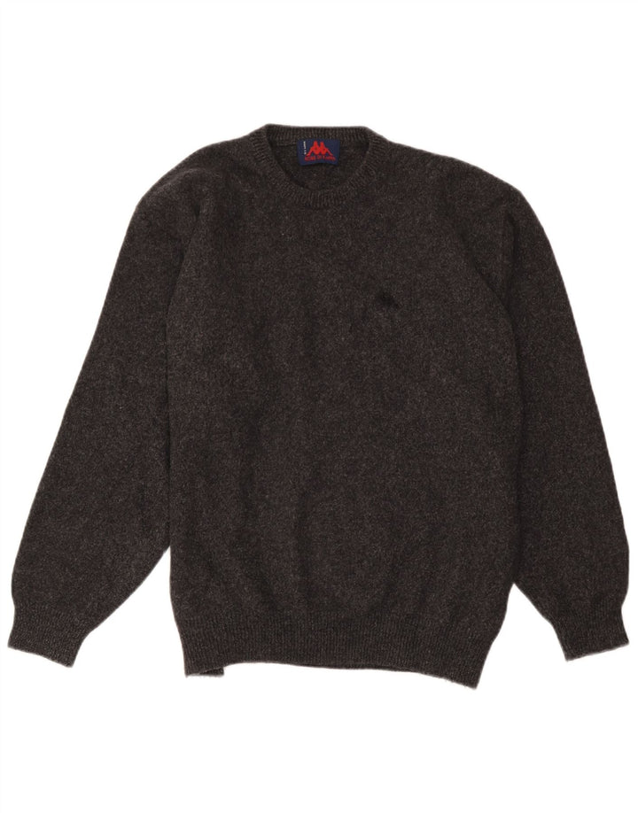 Kappa Mens Crew Neck Jumper Sweater XL Grey Wool