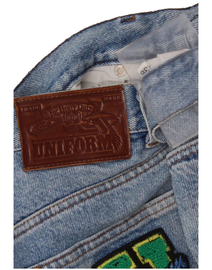 UNIFORM Mens Straight Jeans W32 L30 Blue