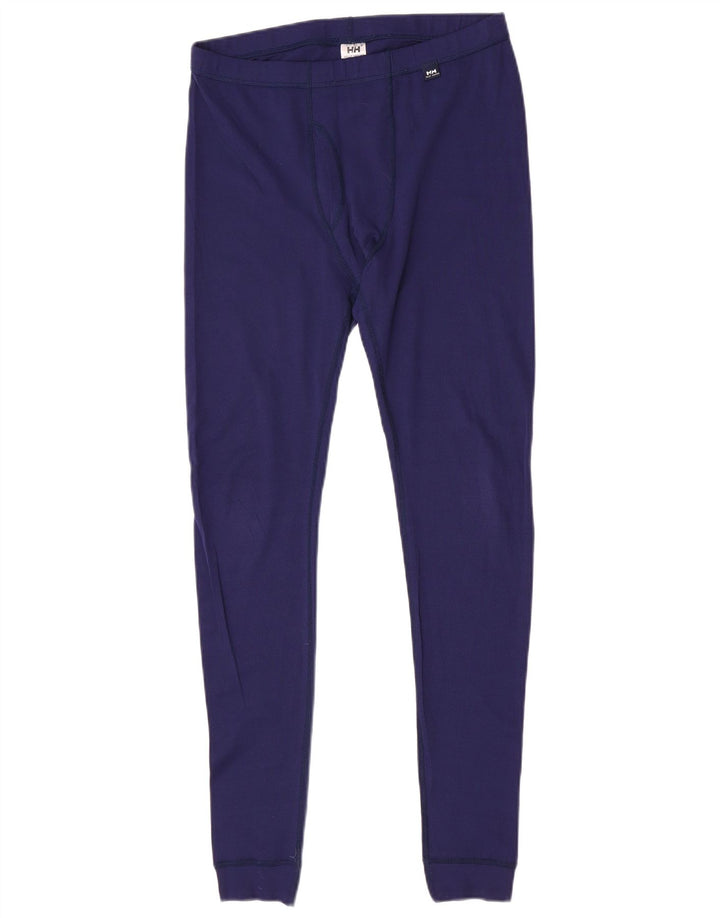 Helly Hansen Mens Joggers Leggings Large Purple Polyester
