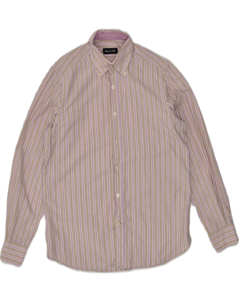 MASSIMO DUTTI Mens Shirt Size 40 Large Pink Striped Cotton | Vintage Massimo Dutti | Thrift | Second-Hand Massimo Dutti | Used Clothing | Messina Hembry 