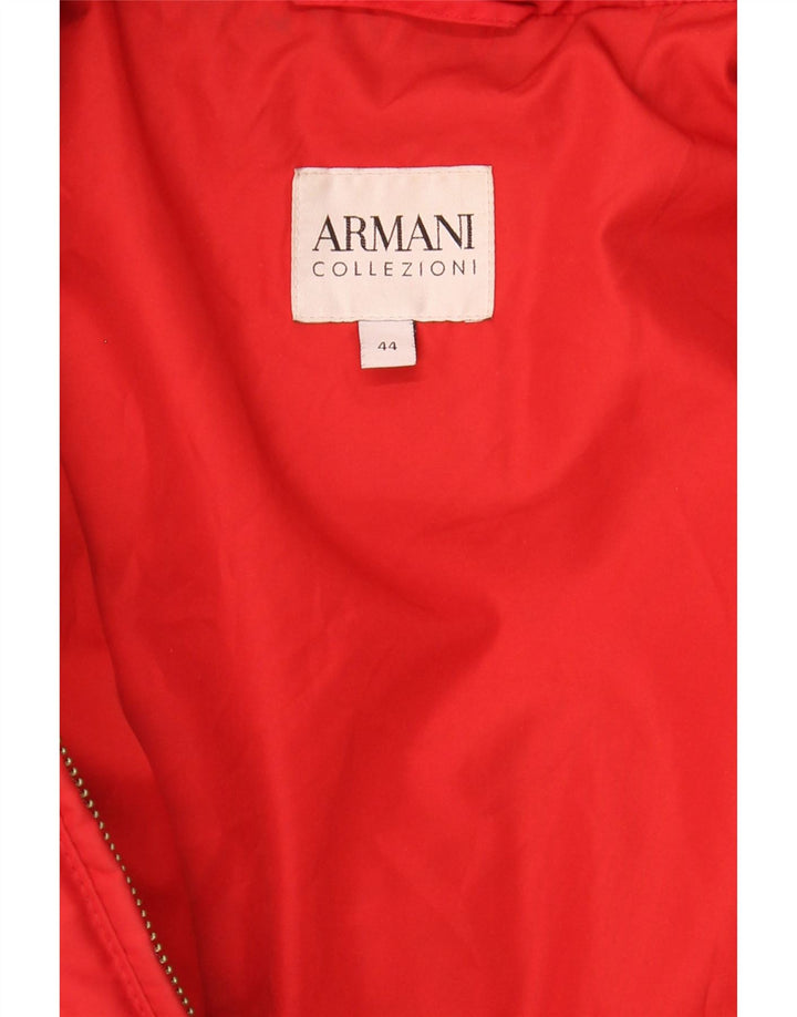 Armani Collezioni Womens Padded Jacket IT 44 Medium Red