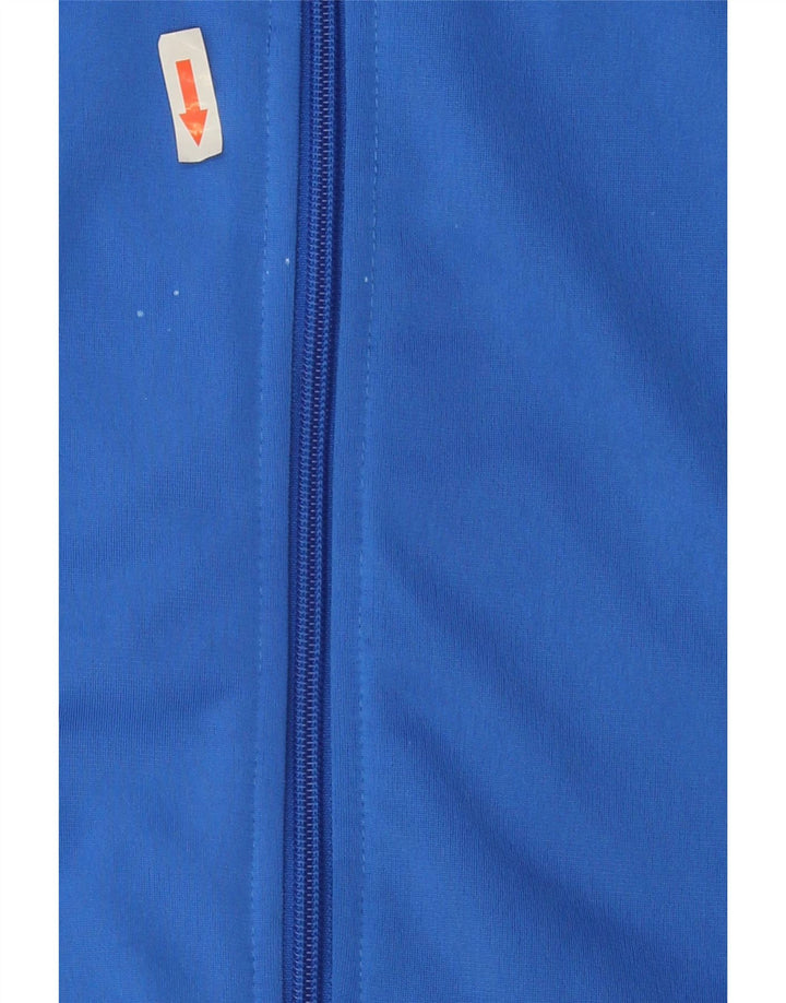 Adidas Mens Tracksuit Top Jacket Small Navy Blue Colourblock Polyester