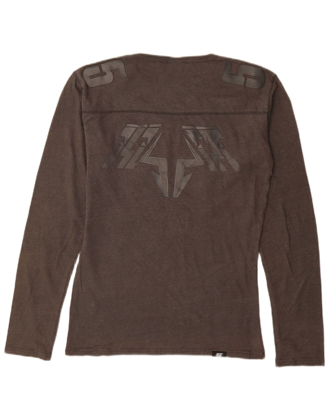 55DSL Mens Graphic Top Long Sleeve Medium Grey
