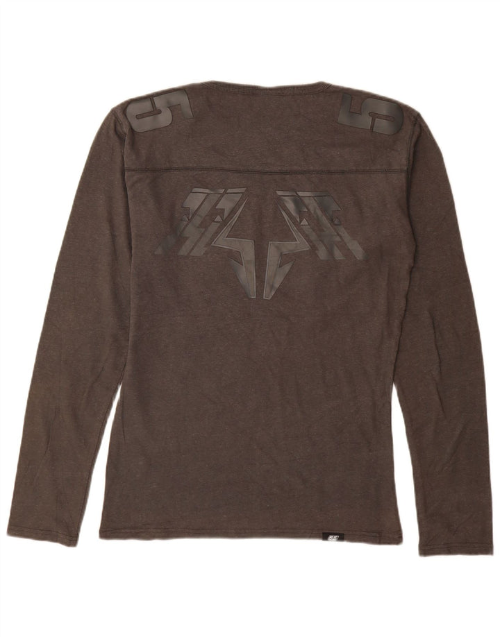 55DSL Mens Graphic Top Long Sleeve Medium Grey