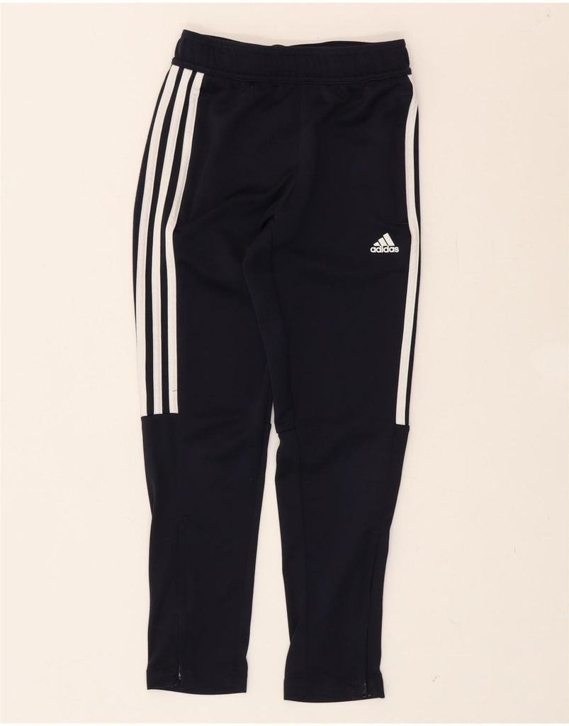 ADIDAS Boys Aeroready Tracksuit Trousers 9-10 Years  Navy Blue Polyester Vintage Adidas and Second-Hand Adidas from Messina Hembry 