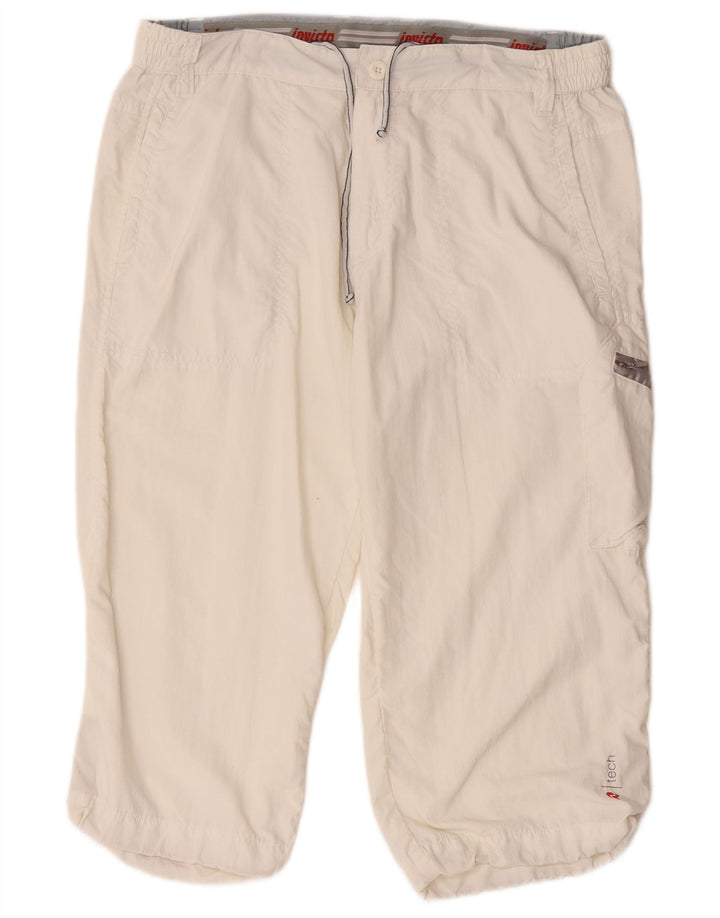 Invicta Mens Cargo Bermuda Shorts Large W34  White Polyamide