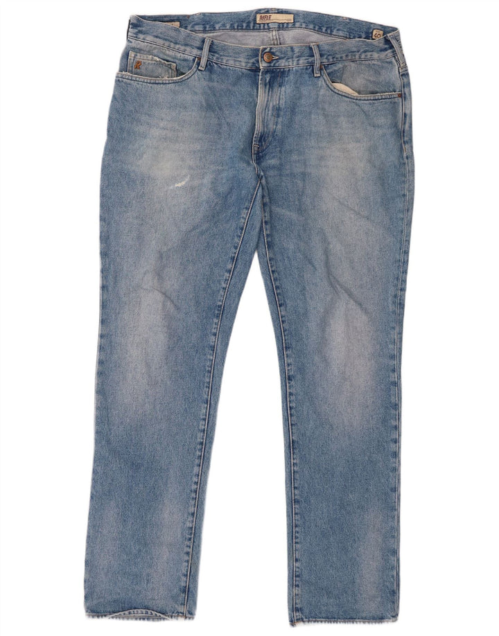 Rifle Mens Slim Jeans W40 L34 Blue Cotton
