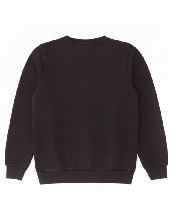 Ellesse Boys Graphic Sweatshirt Jumper 12-13 Years Black Cotton