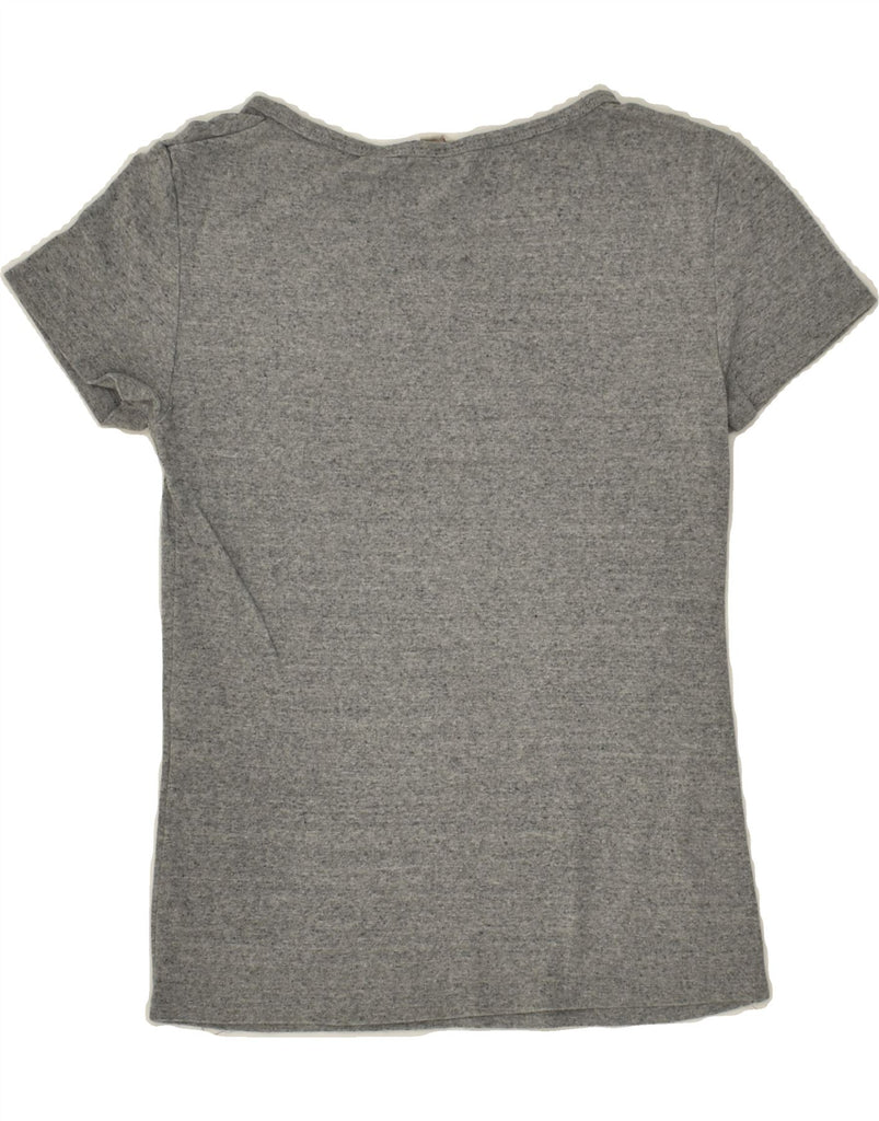 LEVI'S Womens T-Shirt Top UK 10 Small Grey Flecked Cotton Vintage Levi's and Second-Hand Levi's from Messina Hembry 