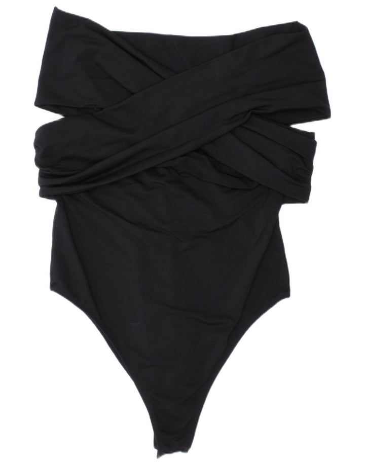 Zara Womens Strapless Swimwear Large Black Polyamide
