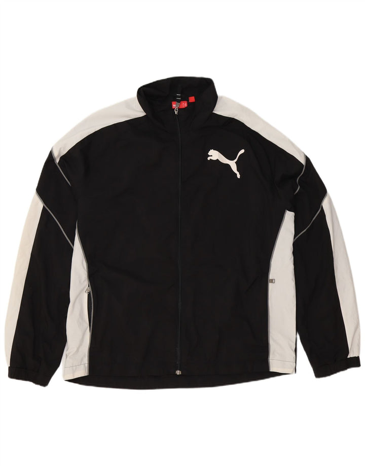 Puma Mens Tracksuit Top Jacket XL Black Colourblock Polyester