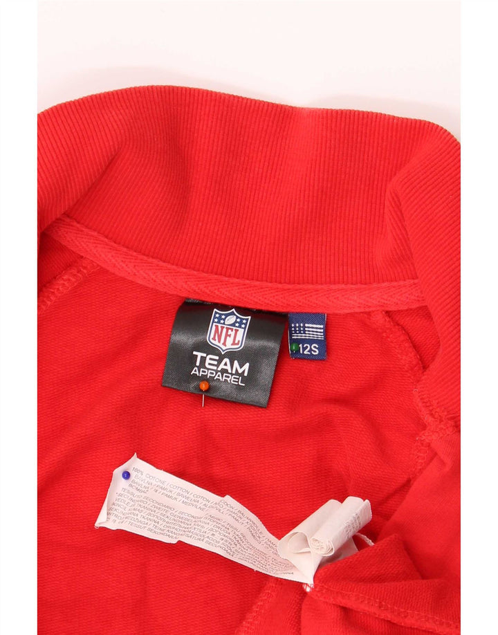 NFL Boys Graphic Tracksuit Top Jacket 11-12 Years Red Striped Cotton
