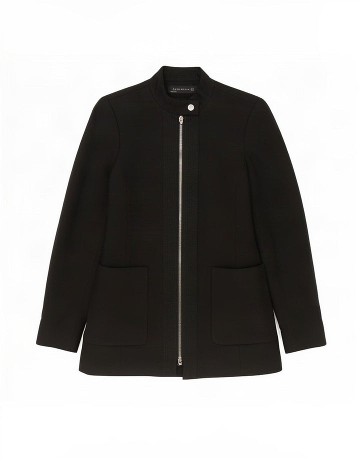 Zara Womens Overcoat UK 6 XS Black
