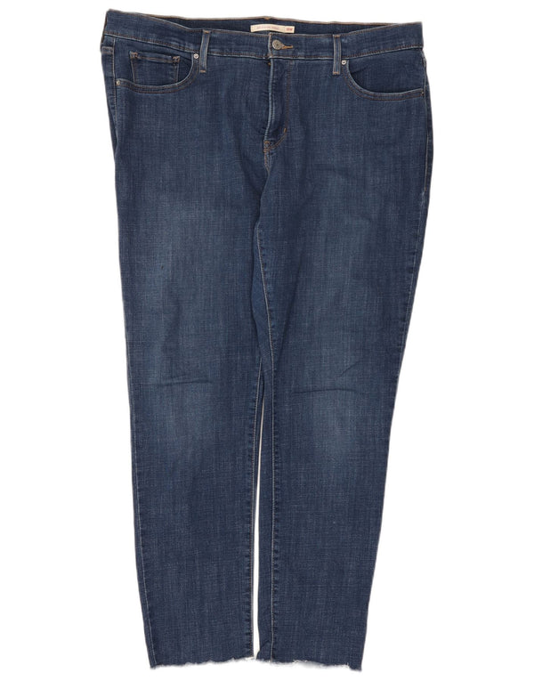 Levi's Womens 311 Shaping Skinny Jeans US 18 2XL W36 L30 Blue Cotton