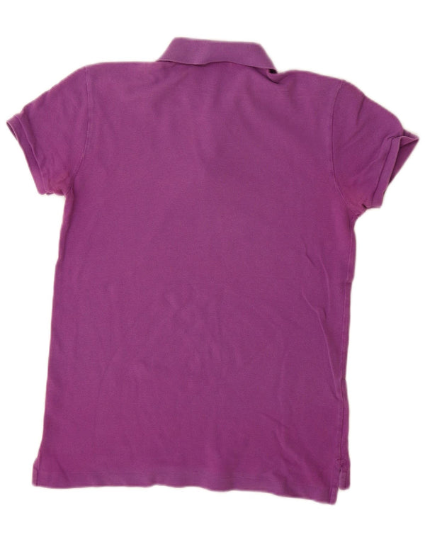 Ralph Lauren Womens Classic Fit Polo Shirt UK 10 Small Purple Cotton