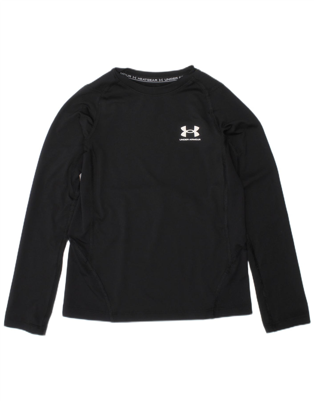 Under Armour Boys Top Long Sleeve 6-7 Years Small Black