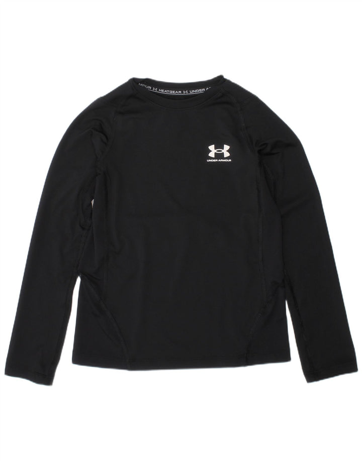 Under Armour Boys Top Long Sleeve 6-7 Years Small Black