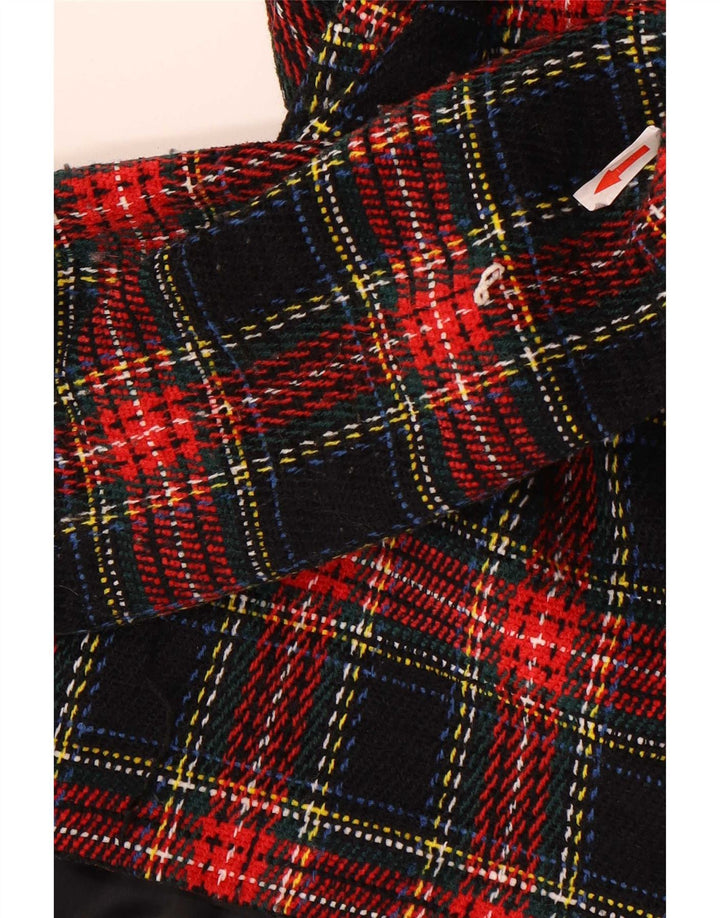 Sag Harbor Womens 4 Button Blazer Jacket UK 12 Medium Multicoloured Check