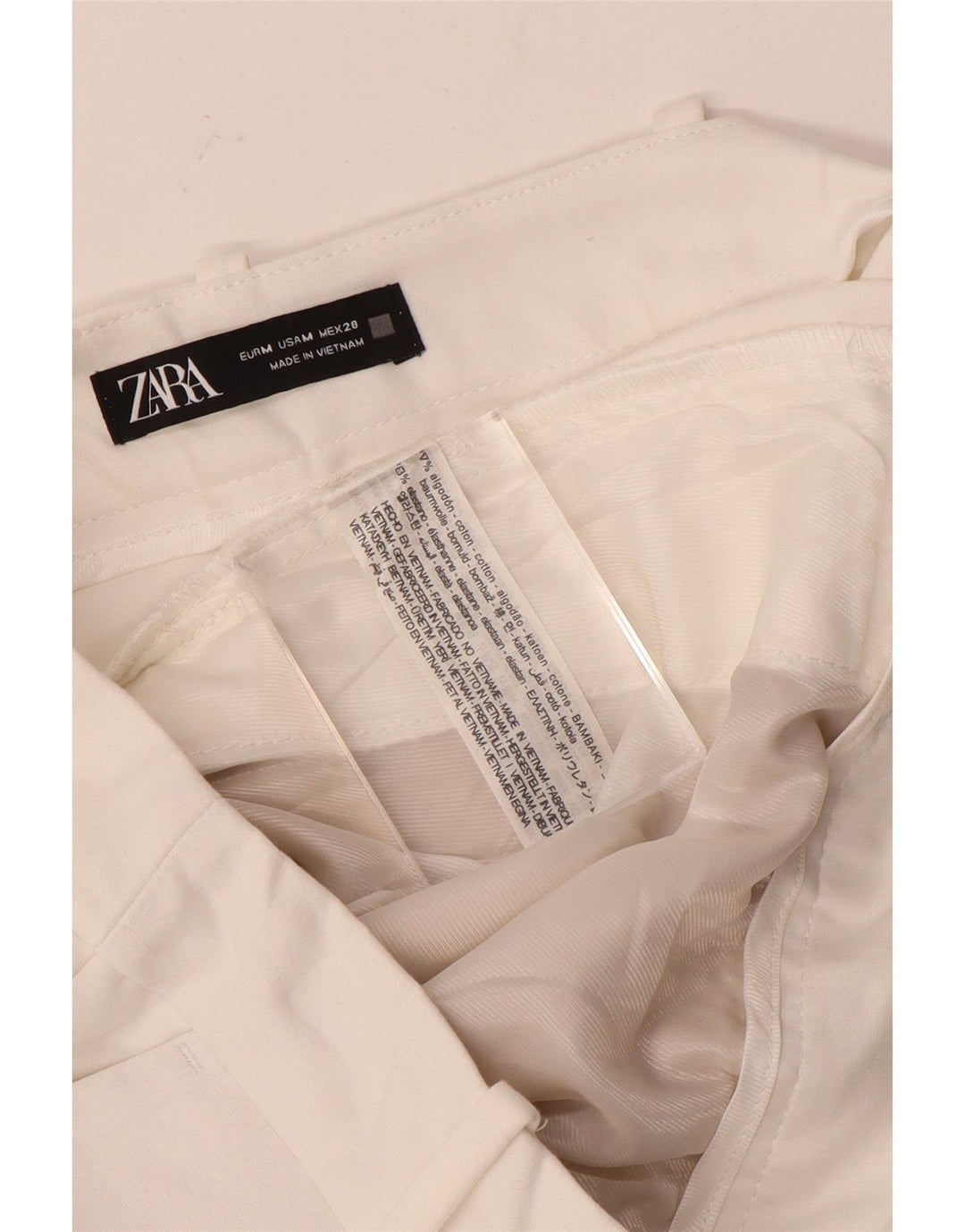 Zara Womens Chino Shorts Medium W28  White Cotton