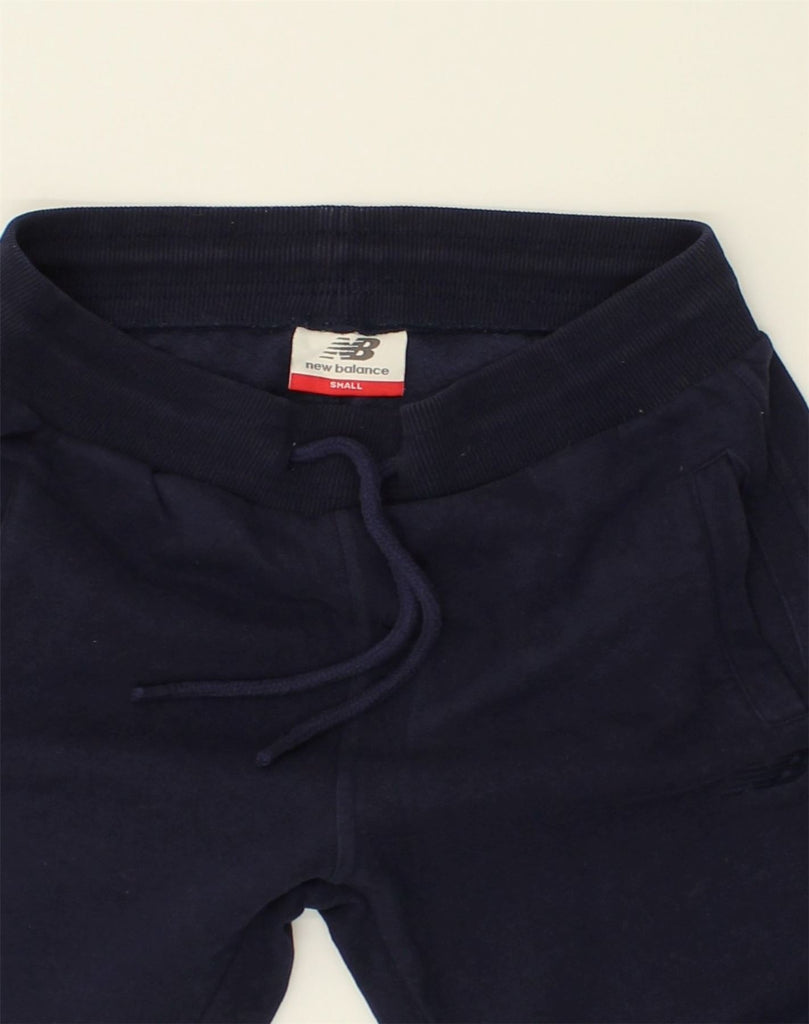 NEW BALANCE Mens Tracksuit Trousers Joggers Small Navy Blue Cotton | Vintage New Balance | Thrift | Second-Hand New Balance | Used Clothing | Messina Hembry 